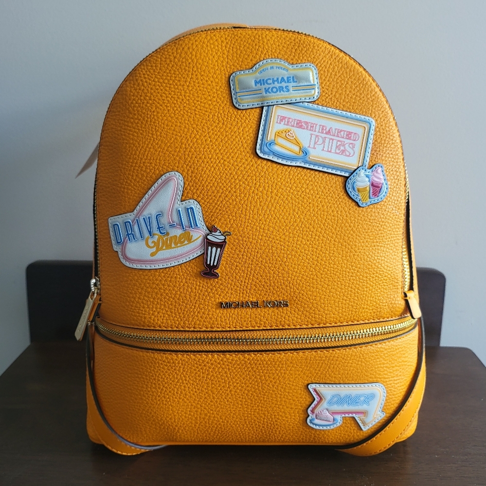 Brand New Official Michael Kors Backpack with Patches